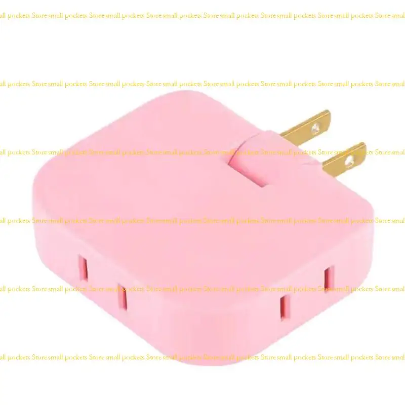 R1WD Multiple Device Power Adapter 2Pin to 3 Prong/2 Prong Conversion Plug Socket Portable Converter for Workstations Trip