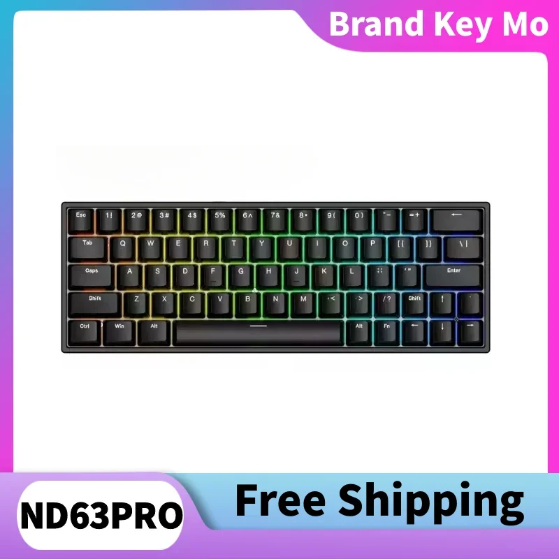 IROK ND63pro 8Khz Magnetic Mechanical Gaming Keyboard Full Key Hot Swappable RGB  Aluminum Wired Gaming Keyboard Holiday Gift