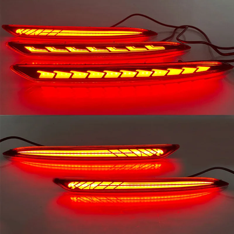 DinCh LED Rear Foglight For Geely Coolray Proton X50 rear bumper foglight foglamp fog light fog lamp Brake lights
