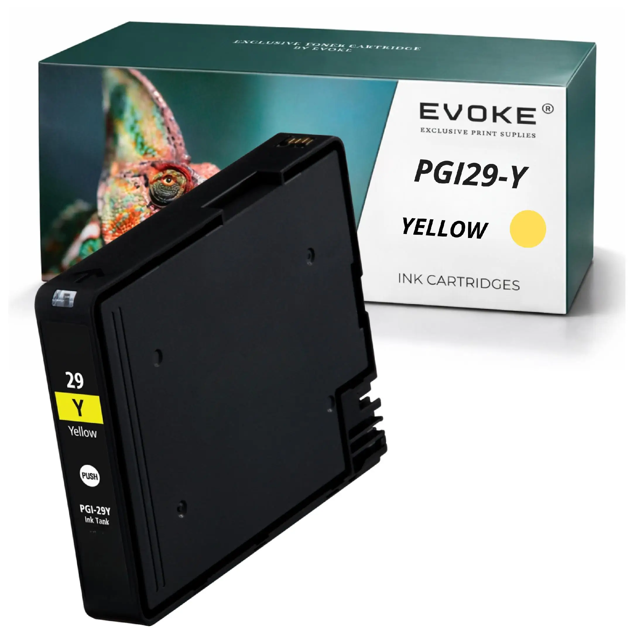 Evoke Compatibele Inkt voor Canon Pgi-29 Pgi29 4875B001 Geel Pixma Pro-1