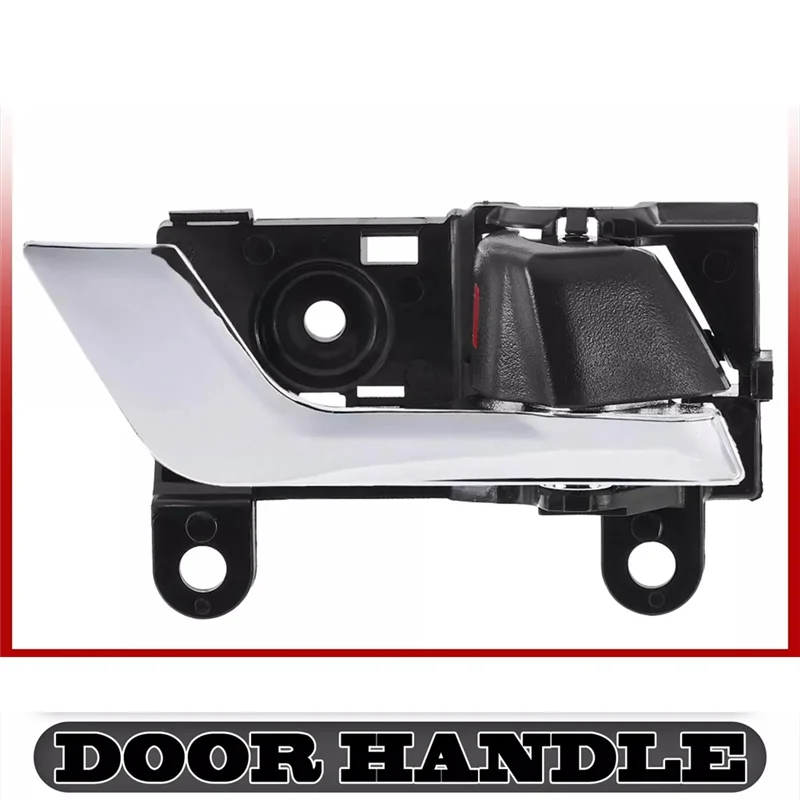 

OB-1Set/4Pcs Front/Rear Inside Door Handle Pull Chrome+Black For Toyota Highlander 2008-2013 69205-20210 69206-20210-C0