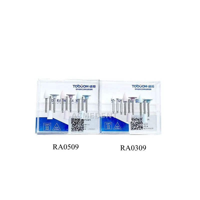 10Box Dental Composite Polishing Kit Ceramic Silicon Rubber For Low Speed Handpiece Contra RA0309/RA0509