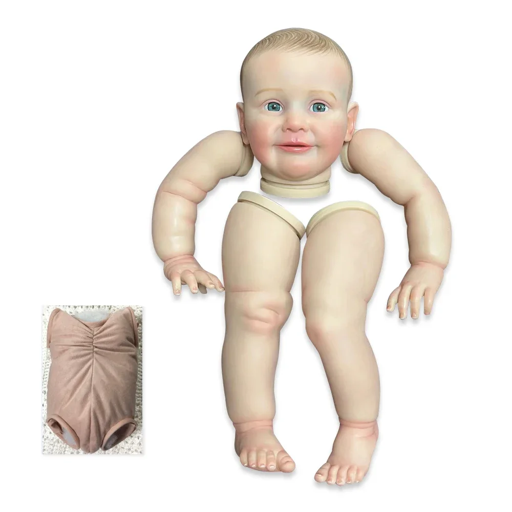 

26inch Already Painted Reborn Doll Kit ZOE Unassembled Doll Parts with Cloth Body and Eyes 3D Details Painting Visible Veins