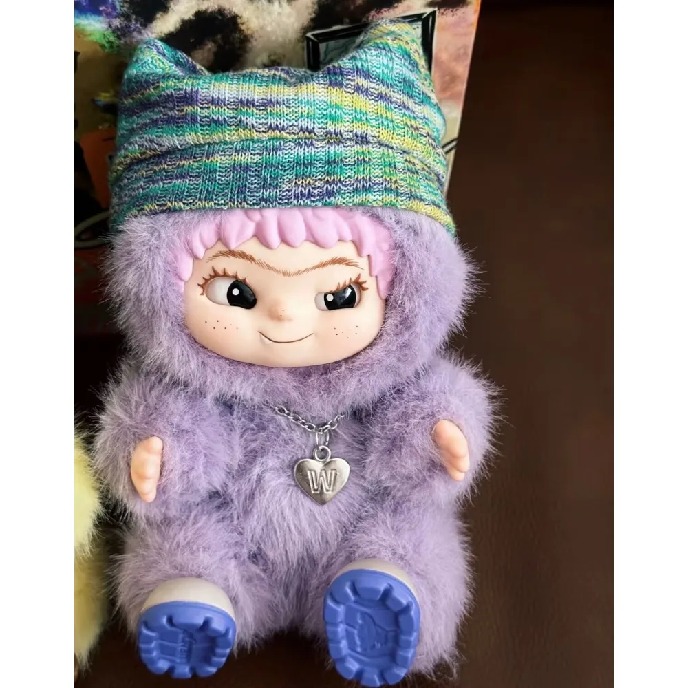 WAKUKU – boîte aveugle de la série Party tendance, poupée en peluche faite à la main, cadeau mystère pour les cheveux, amoureux de la mode, jouet de collection avec visage en vinyle