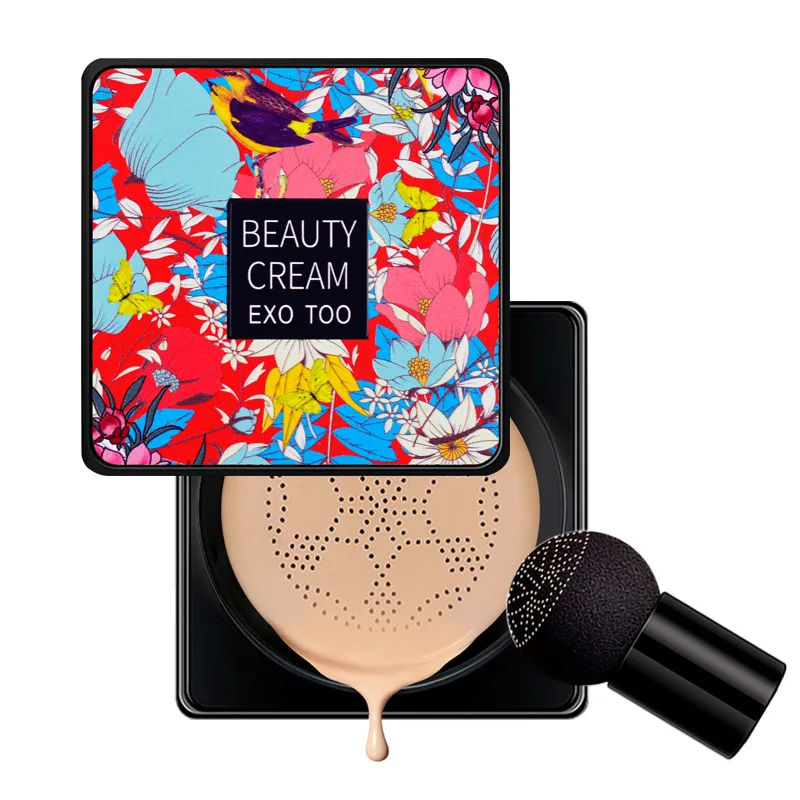 1Pc Air Cushion BB Cream Beauty Girl Makeup Mushroom Head Moisturizing Foundation Brightening Make Up Whitening Maquiagem Makeup