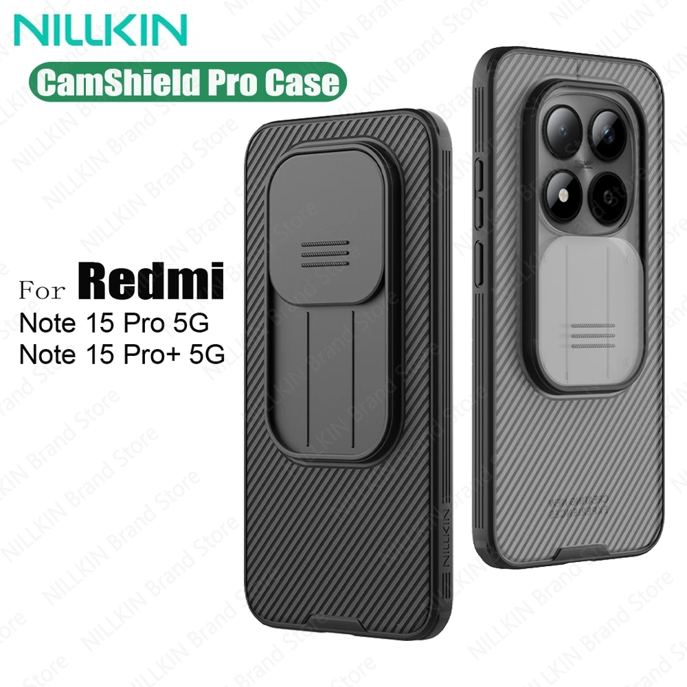 NILLKIN para Xiaomi Redmi Note 15 Pro / Pro+ Plus 5G funda CamShield Pro a prueba de golpes con cubierta de cámara deslizante para Redmi Note15 Pro 5G