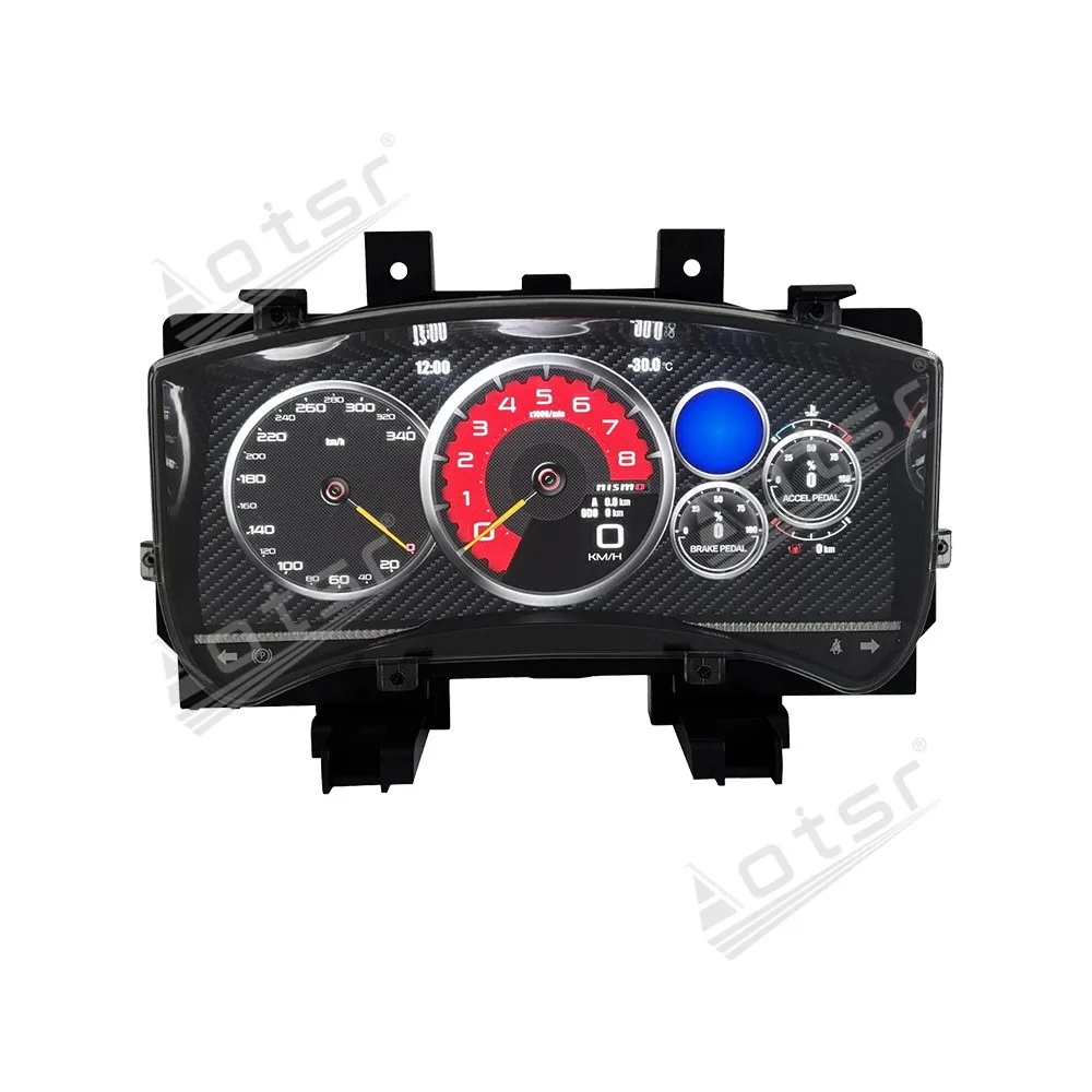 

Cayplay Screen Car LCD Digital Cluster For Nissan GT-R R35 2009-2017 Car Dashboard Virtual Cockpit Instrument Auto Speed Meter