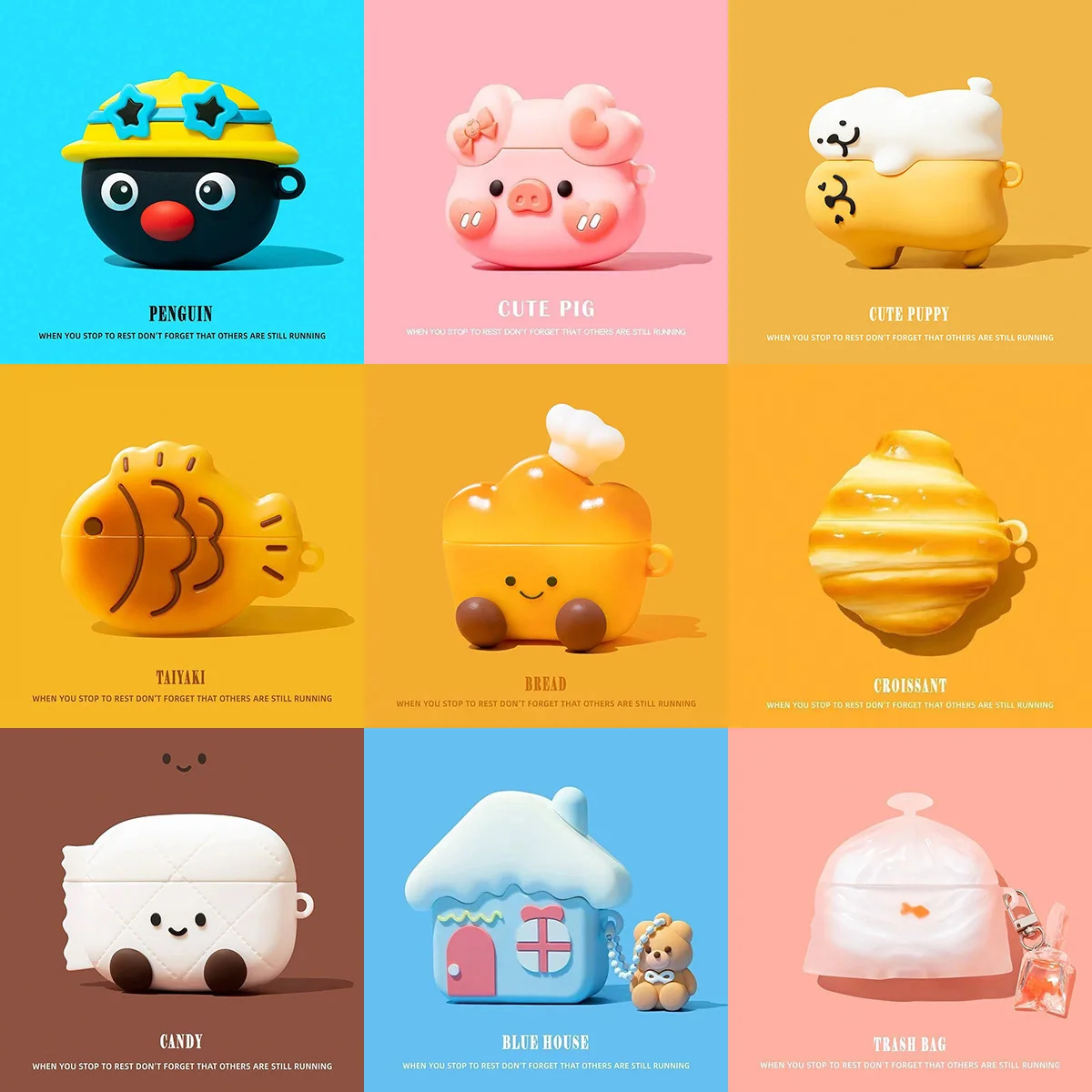 BaseBall Shark,สําหรับ AirPods 4 3D น่ารักการ์ตูนซิลิโคนสําหรับ Apple AirPods 4 Pro2 3 1 2 รุ่นหูฟังไร้สาย