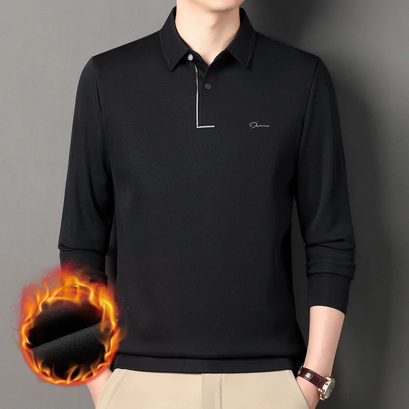 Men Polo Shirt Mens Long Sleeve Solid Polo Shirts Camisa Polos Masculina Popular Casual Cotton Plus Size 4XL polos para hombre