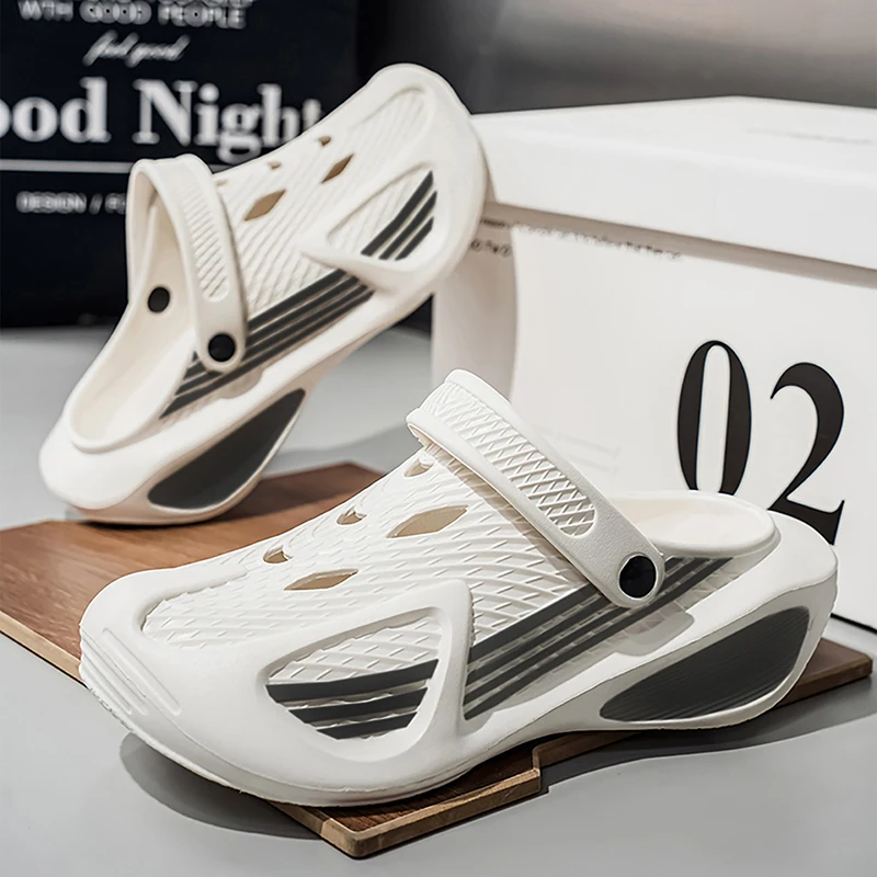 

Summer Unisex Big Size Casual Slippers Soft EVA Upper Fashion Design Thick Bottom Lightweight Comfortable Slides Sandals