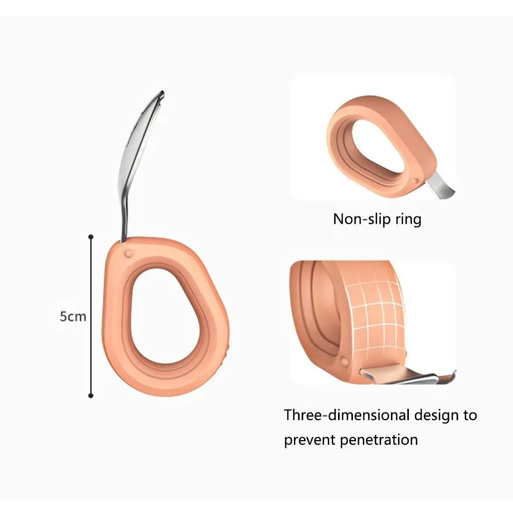 

Silicone Handle Baby Silicone Spoon Set Anti-slip Anti-Choke Design Auxiliary Food Forks Easy Grip Self Feeding