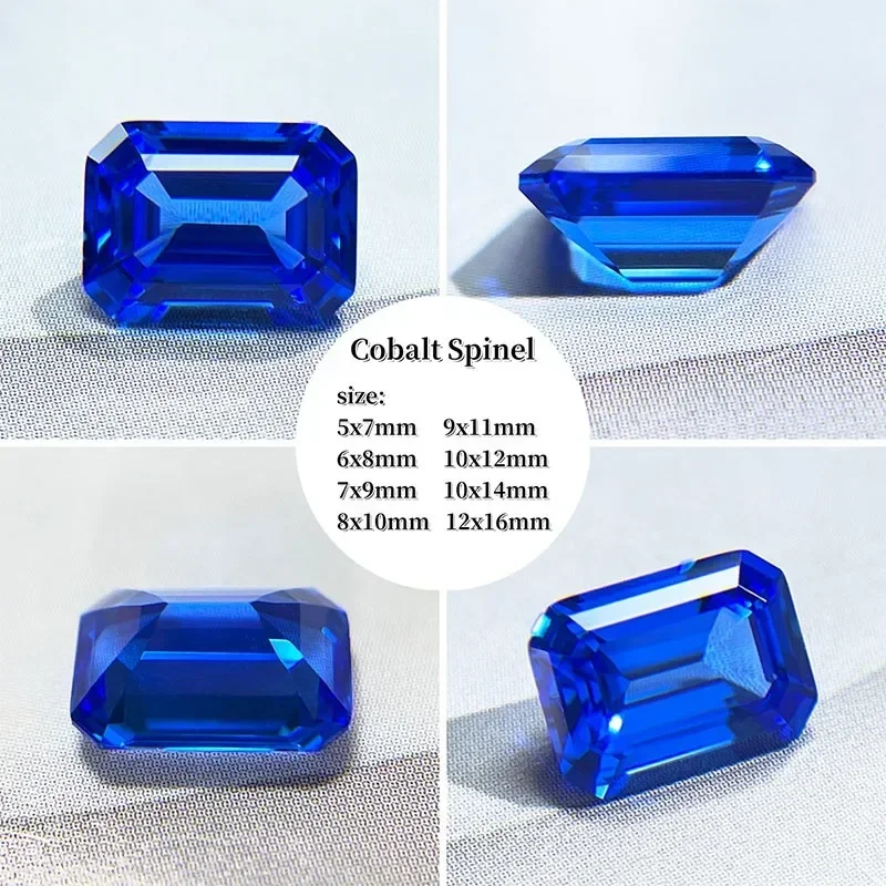 

A- Lab Grown Sapphire Emeralds Shape High-quality DIY Charms Jewelry Rings Earring Making Main Materials Selectable AGL Certific