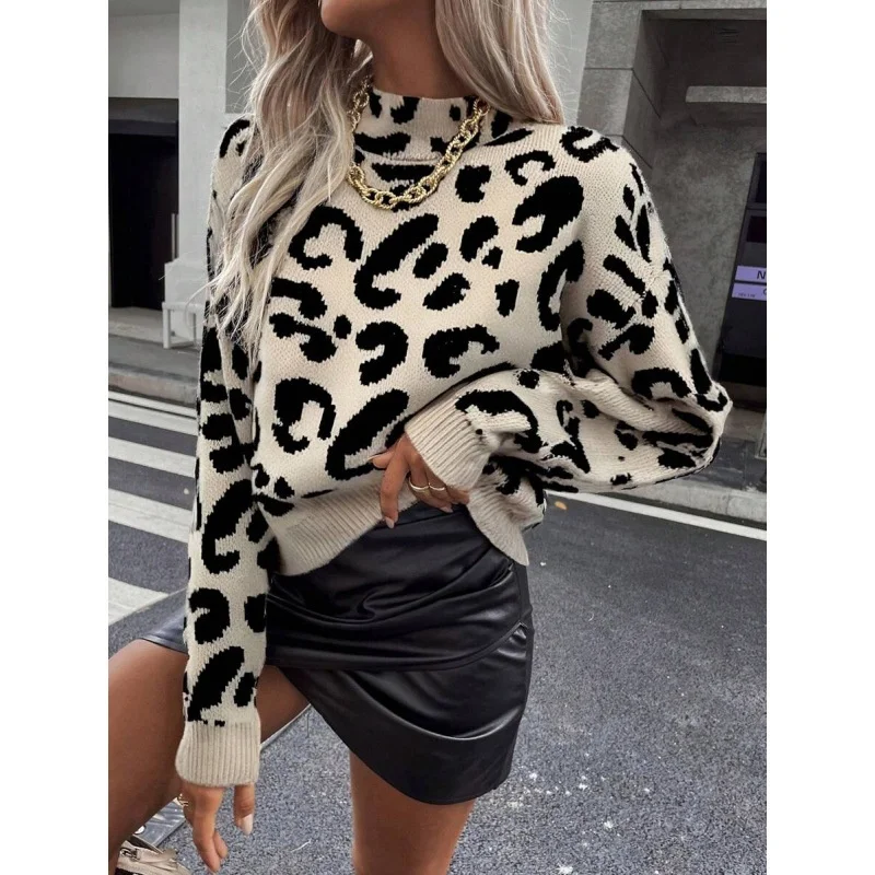

Patch Pocket Crew Sweater E 41656 Ultra Thin Women's Knitwear with Spliced Pockets Cross-Border Fashion Ladies' Sweater
