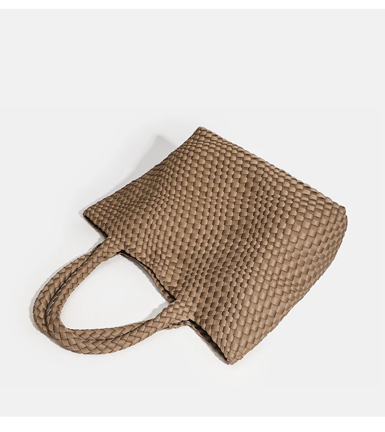Hochwertige Handgewebte Nylon-Schultertasche mit Großer Kapazität für Damen, Hochwertiges Design, Luxuriöse Verarbeitung, Modische Damenhandtasche – Detail 14