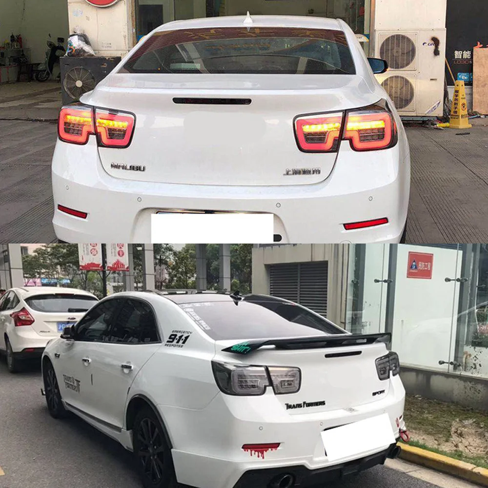 

Pair of Car Tail Light Assembly For Chevrolet Malibu 2012-2015 LED DRL Running Light Brake Flowing Water Flicker Tail Lamps