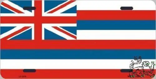 Aluminum License Plate US State Hawaii Flag NEW Aluminum