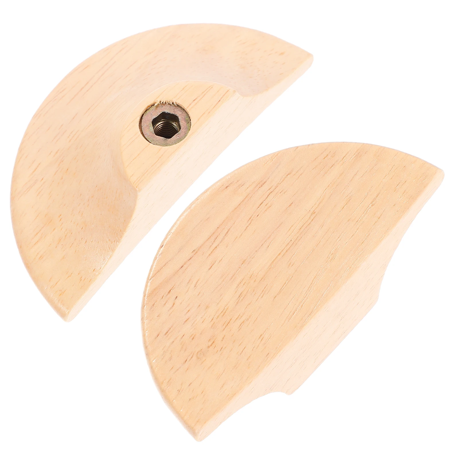 

Wooden Handle Cabinet Door Pulls 90x43mm Wood Drawer Wardrobe Handle Parts Furniture Knobs Nordic Style Treasure Plate Design