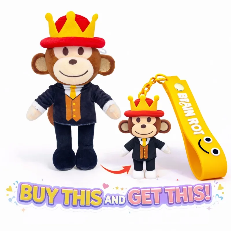 

2026 New Stock Steal A Brainrot Plush Toy Funny Meme Plushie Soft Stuffed Animal Weird Cute Doll Novelty Kids Birthday Gift