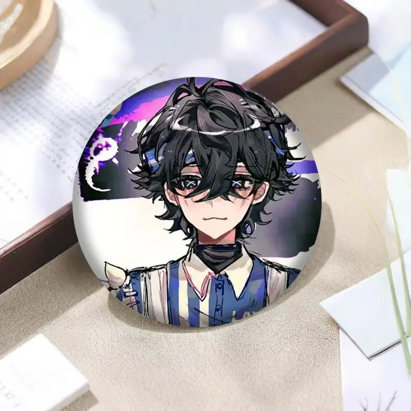 Set of 2 Anime Identity V Emil Patient Game Cartoon Badge Pin Brooch Acrylic Quicksand Mahjong Acrylic Ornaments Souvenir Gift