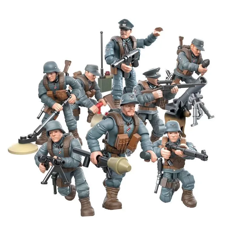 2024 World War 2 W2 Army Military Soldiers SWAT Special Force Figures Model Building Blocks Bricks Children\'s Toys Gift