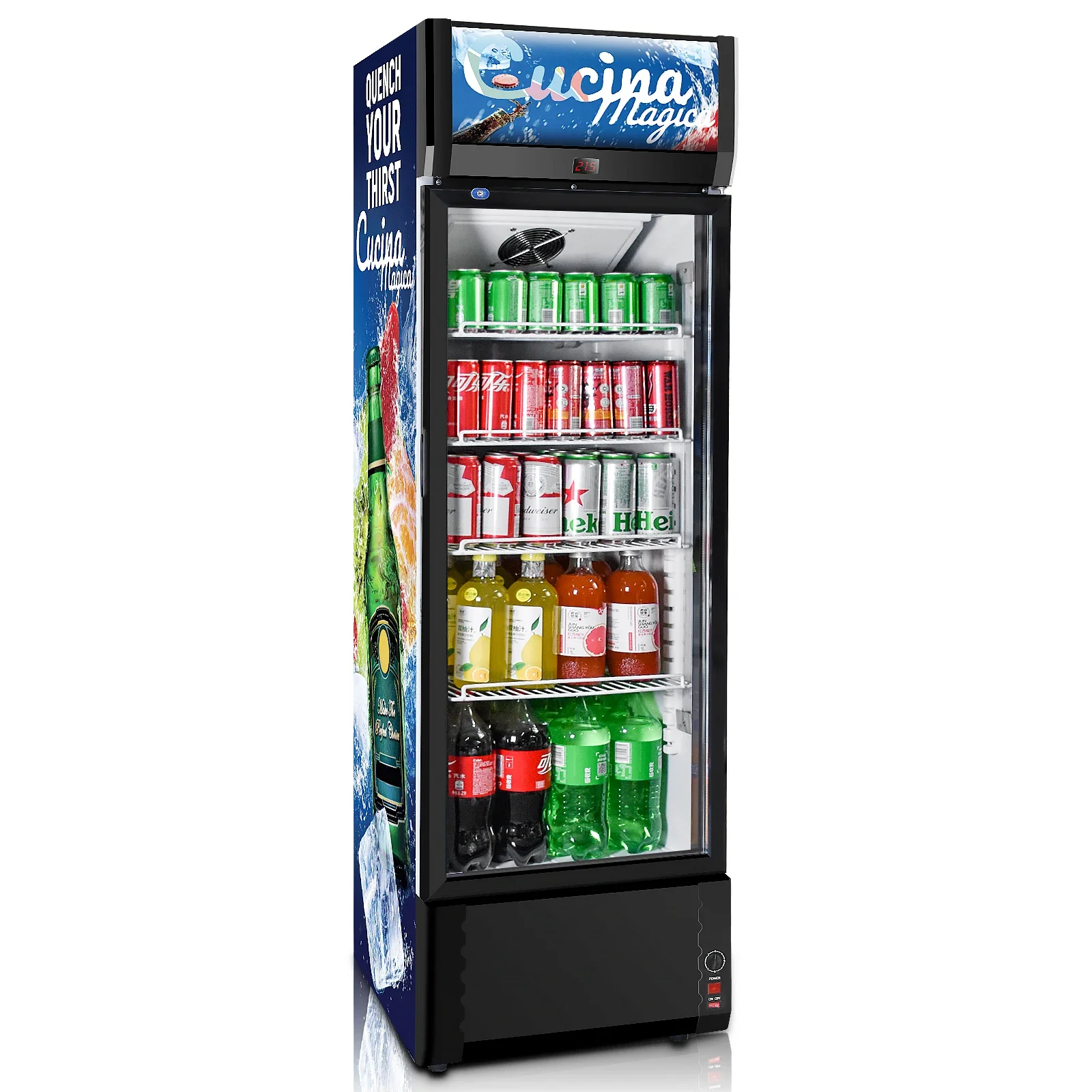 288L LSC-288 China Hot Sale Elektrischer Einzel tür Drink kühler