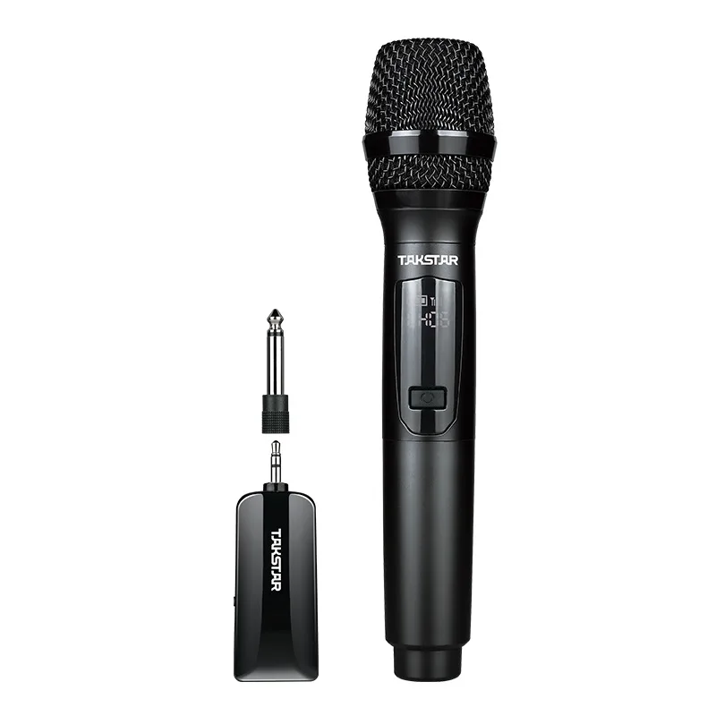 

Wireless microphone k-song U-segment microphone sound card outdoor host singing universal anti-howling