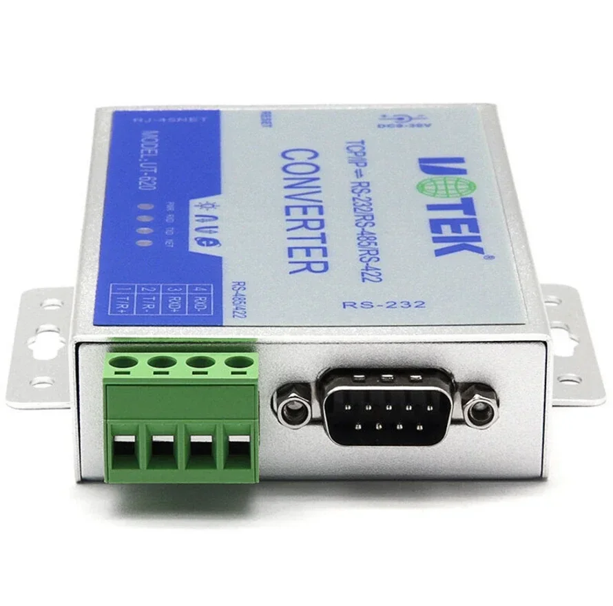 UT-620 TCP/IP to 232/422/485 serial port to network communication serial communication server RJ45 TO RS232/RS485/RS422 active