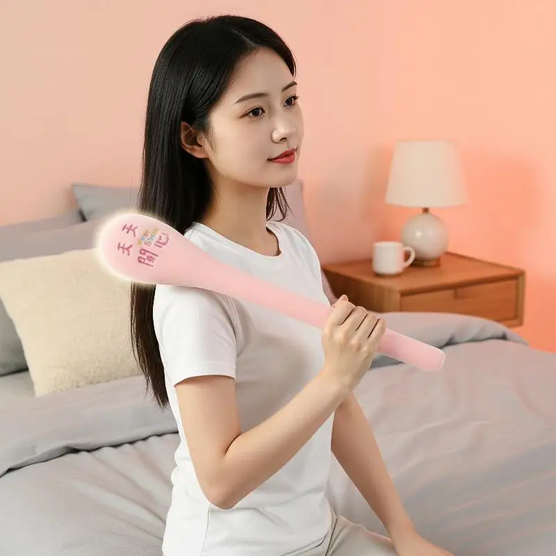 1Pcs High Elasticity Plush Massage Pat Fu Character Slap Stick Massager