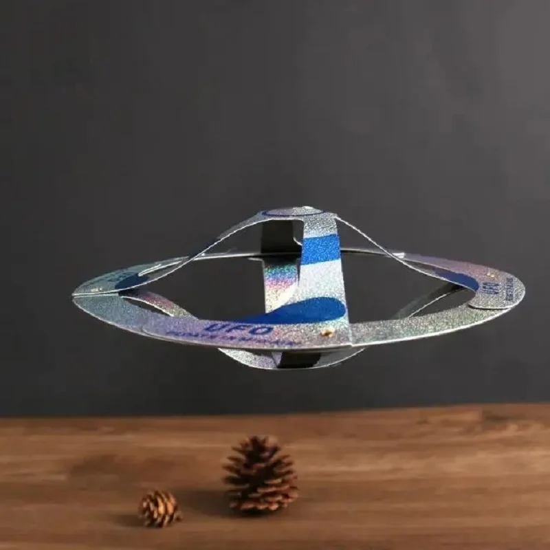 My Funny Mystery Float In A Mid Air UFO Outdoor Magic Trick Tool Toy Flying Paper Saucer Props Disc Kid Adult Party Show Gift