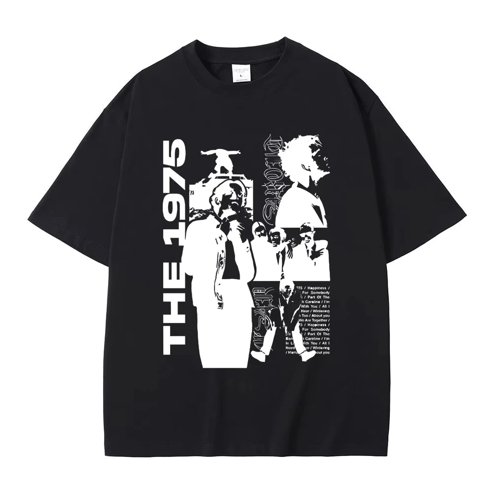 Matty Healy Graphic T Shirts Indie Alternative Fashion Tshirt Rock Band The 1975 Being Funny in A Foreign Language Print T-shirt