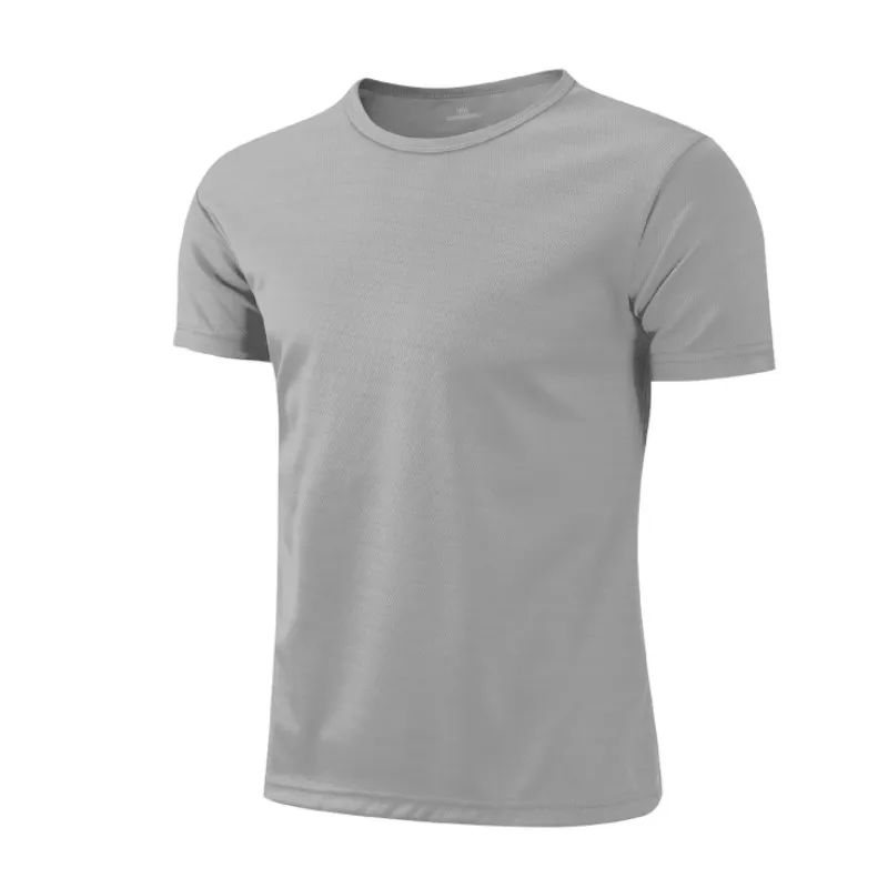 Quick Dry Round Neck Short Sleeve Sport T Shirt Gym Jerseys Fitness Shirt Trainer Running T-Shirt Men Sportswear Костюм Летний