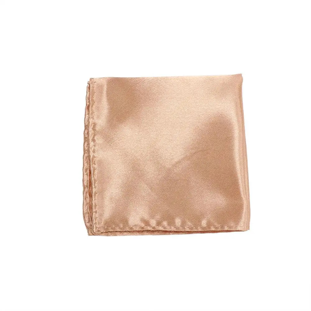 Fashion Satin 15 Color Satin Plain Plain for Wedding Dress Party Solid Pocket Men Solid Silk Handkerchief Pocket Square Hanky