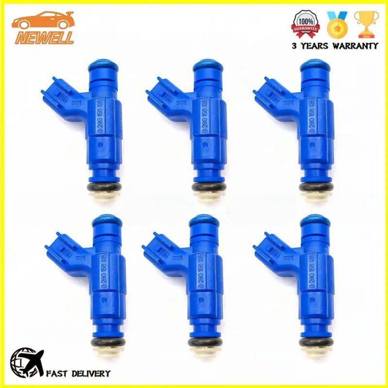 

6pcs 0280156135 04861615AA Fuel injector For Chrysler Pacifica 3.5L Auto Parts High Quality Engine Fuel Nozzle