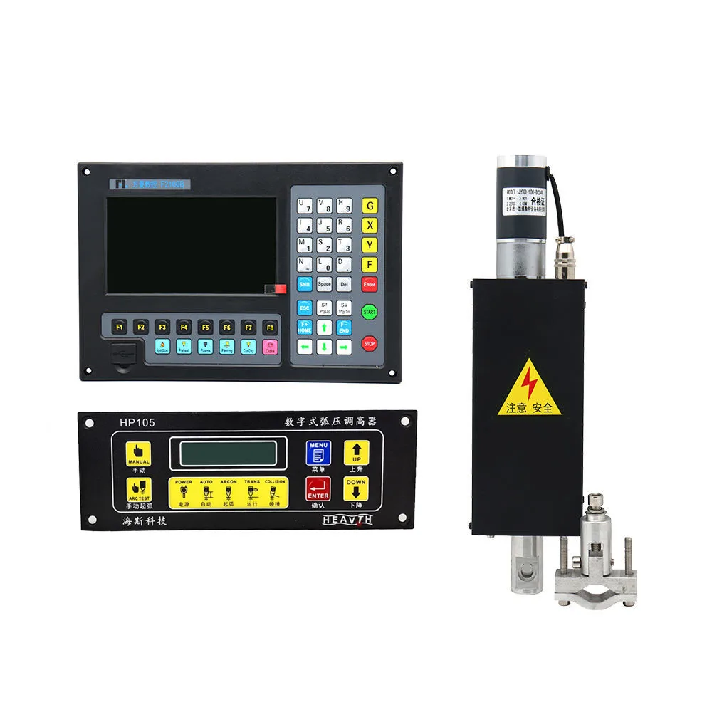 F2100B+HP105+JYKB-100-DC24V-T3 CNC Plasma Controller Kit 2Axis Cut Machine Torch Height Control for CNC Parts