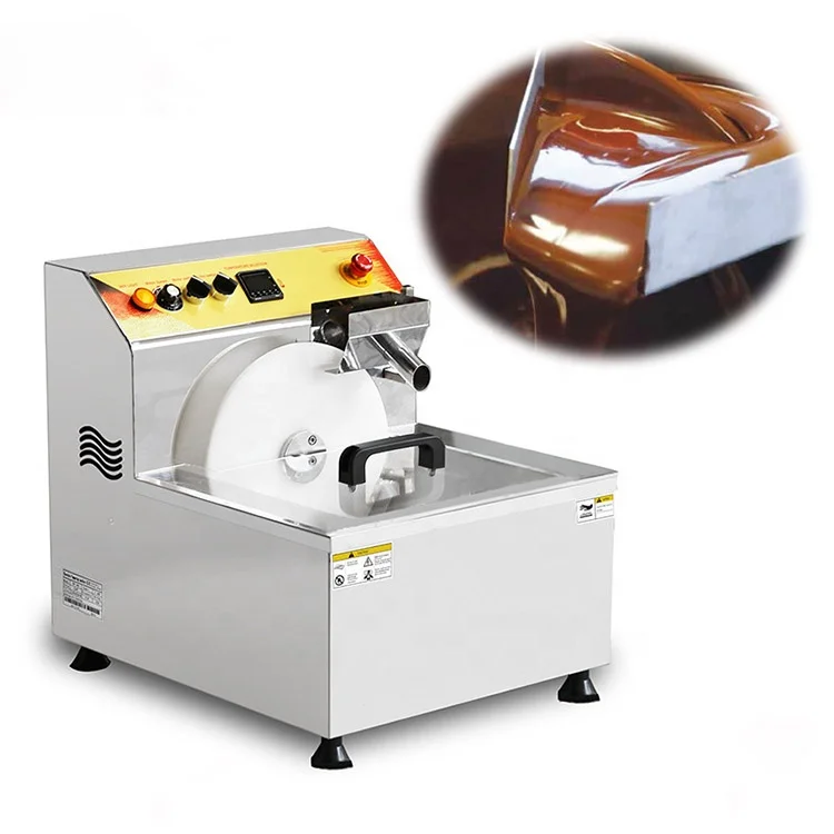 Mini Tempered Chocolate Tempering Machine Small Mould Molding Melting Machinery Enrobing Maker Coating Chocolate Making Machine