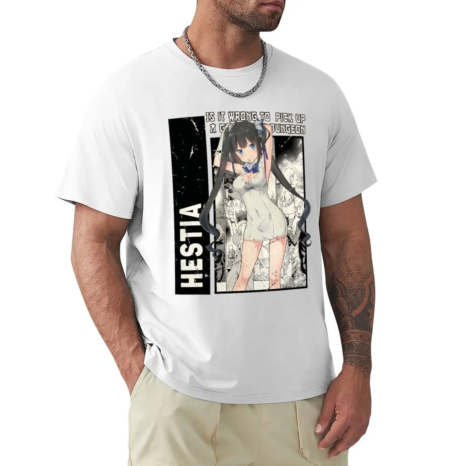 Hestia, Danmachi T-Shirt customizeds customs design your own Men's clothing