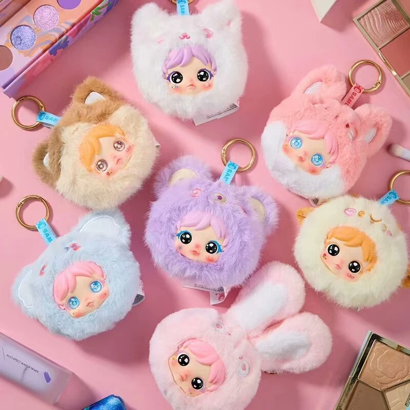 ايمي مرآة ماكياج صغيرة الفينيل أفخم صندوق أعمى لعبة عصرية لطيف دمية حقيبة قلادة المفاتيح الديكور صندوق غامض مفاجأة هدية