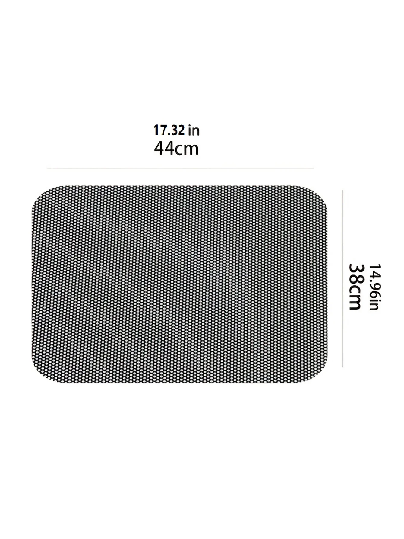 2Pcs43 * 38cm Car Sunshade Sticker, Sun Protection and Heat Insulation Mesh Curtain Film, Side Window Sunshade