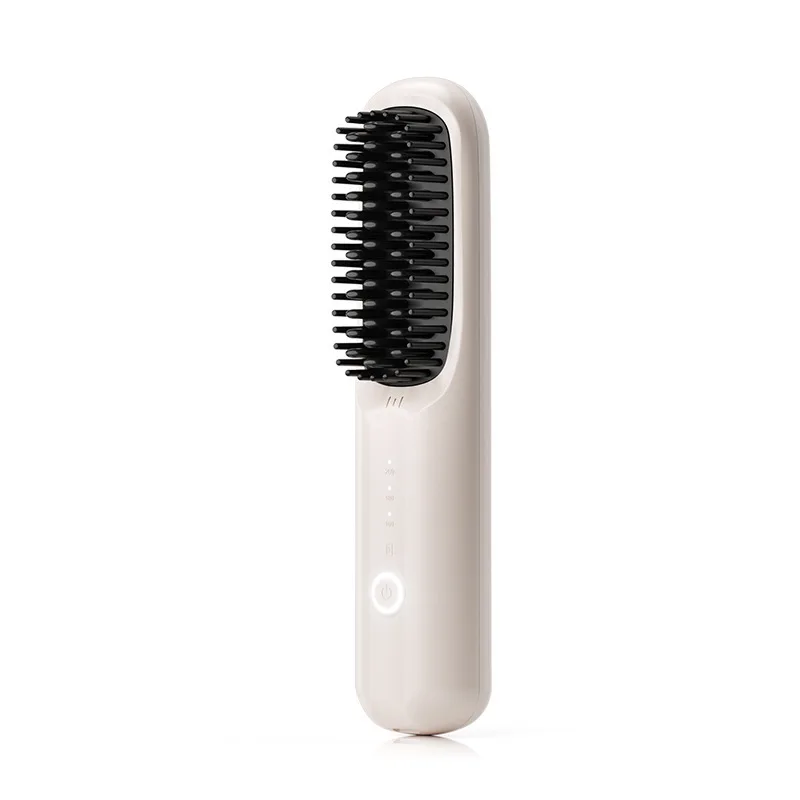 Wireless Negative Ion Hair Straightener Portable Smooth Care Hair Comb for Dormitory Use