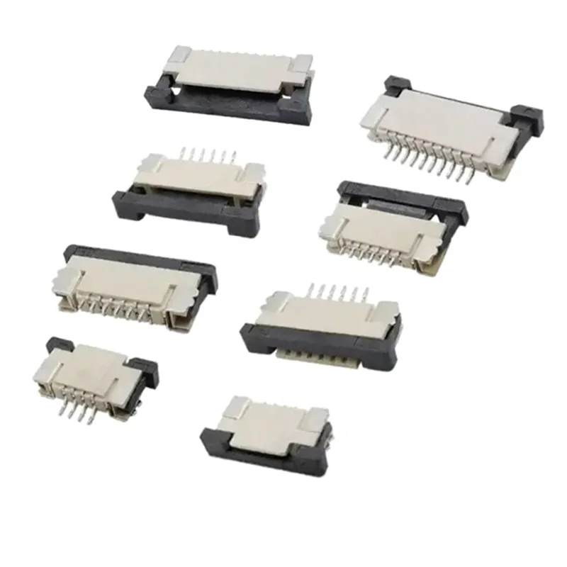 10PCS FFC/FPC Flexible Flat Cable Socket 1.0MM Drawer-type Upper Connection 4/5/6/8/10/12/14/15/16/18/20/22/24P
