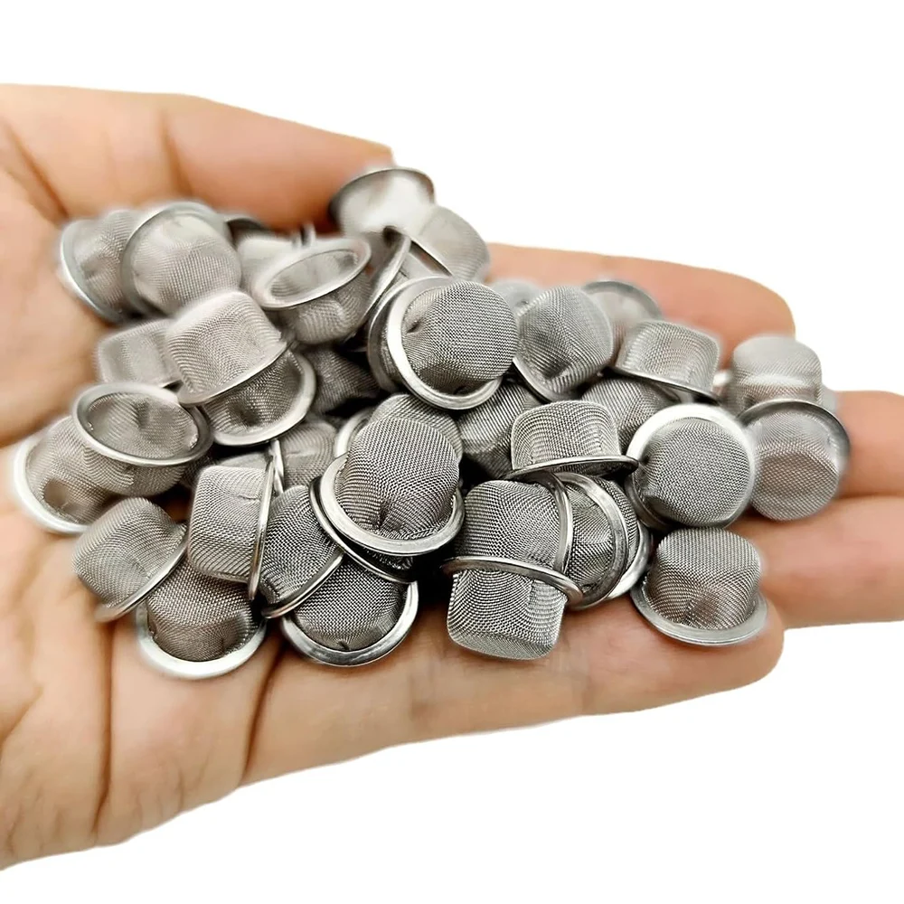60 pantallas de tubos de 0,5 pulgadas de diámetro superior, cuenco de malla de 1/2 pulgadas, pantallas de tubos de Metal de acero inoxidable con caja de almacenamiento