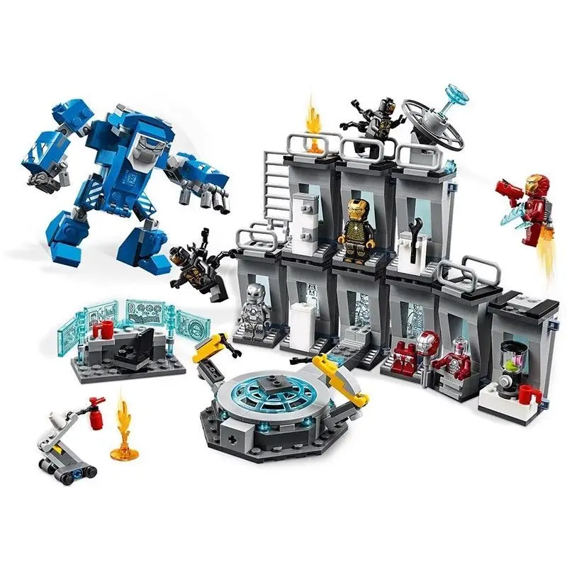 

2026 New 526pcs Man Hall of Armour Compound Battle Building Blocks Bricks Set Toys for boys Christmas Gift