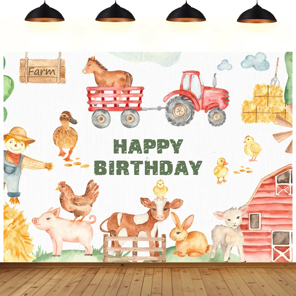 

farm theme birthday party background countryside animal farm grain cattle bumper harvest festival party decoration backdrop