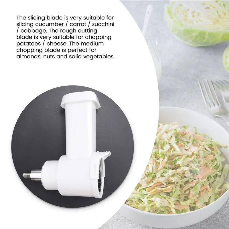 A36T-Vegetable Slicer Shredder Cheese Grater For Kitchenaid Stand Mixer Attachment Slicing Shredding Accessories