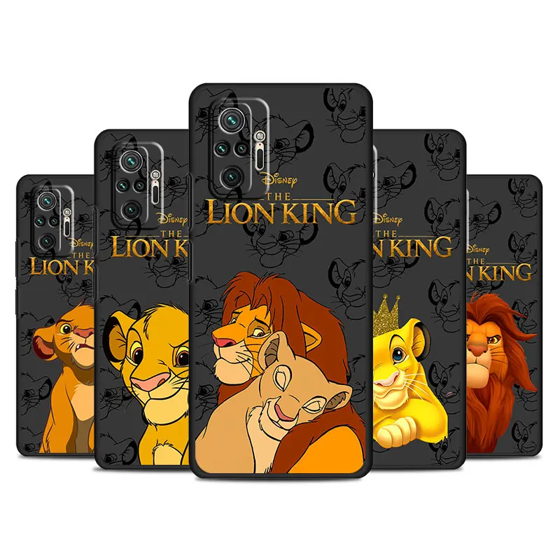 phone Cases for Xiaomi Redmi Note 9 13 case 11S 13C 10 5G 12 Pro 12S 12C 7 fundas Antiscratch cover The King Lion Simba Animaton