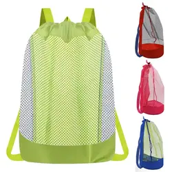 Beach Bag Foldable Portable Mesh Swimming Bag For Children Beach Toy Baskets Storage Bag Outdoor Swimming Waterproof Bags