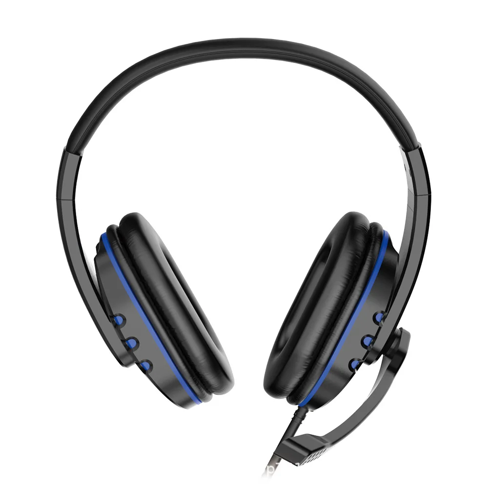 سماعات 3.5 ملم سلكية للألعاب سماعات موسيقى لجهاز PS4 Play Station 4 Game PC Chat Computer مع ميكروفون