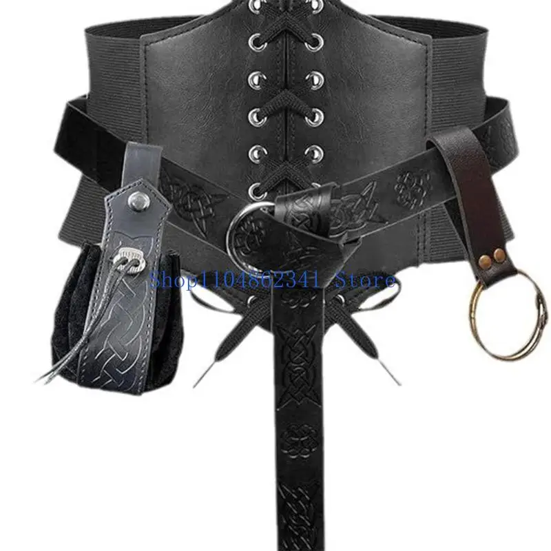 5SD MEDIEVAL CALL CINTURA PELLE CINTURA BASSA IN BOTO POTION BOTTO HALLOWEEN CASSIONI STRADA PACCHETTA LATULE ACCESSI