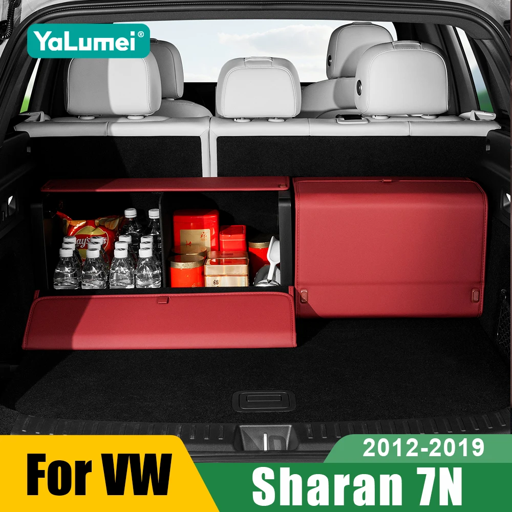 For Volkswagen VW Sharan 7N 2012 2013 2014 2015 2016 2017 2018 2019 Car Trunk Organizer Box Stowing Tidying Bag Accessories