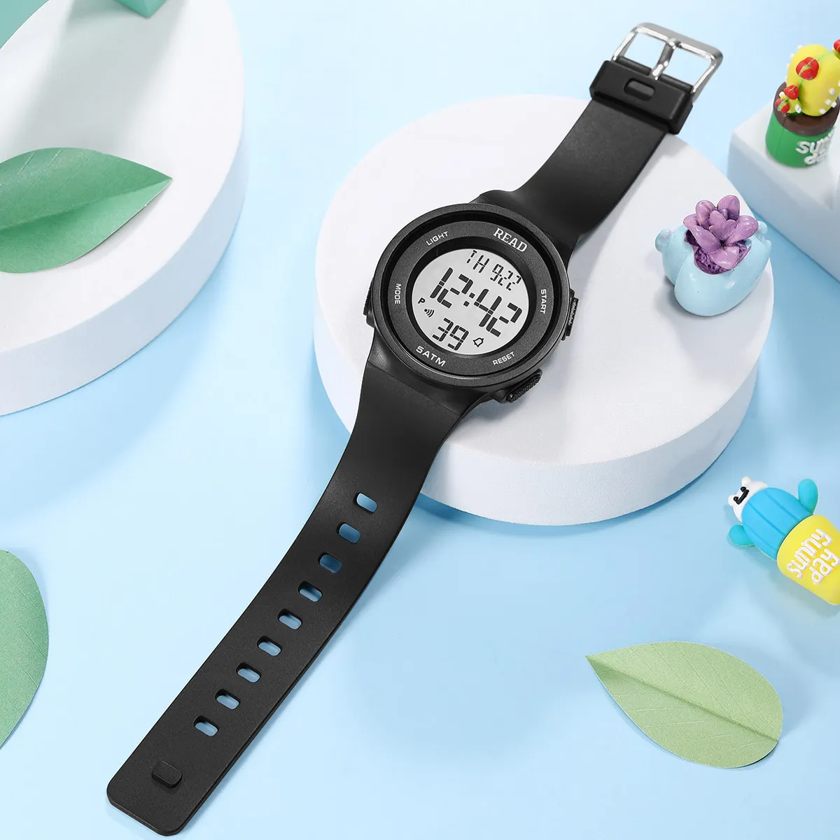 Women's Digital Watch LED HD Display Fashion Electronic Wristwatch - Waterproof Multi-Function Sports Backlight Watch for Ladies